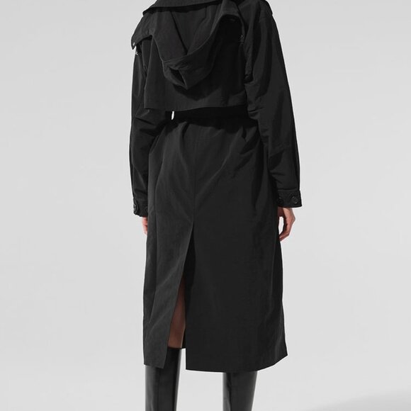 Alo Yoga Daybreak Long Coat BLACK - Picture 4 of 6